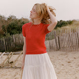 DÔEN - MONICA SWEATER -- CHERRY RED