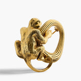 Khaite - Monkey Brooch in Antique Gold