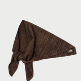 Loeffler Randall - Monty Brown Wool Knit Bandana