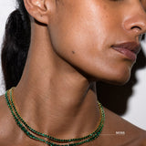 Dorsey - MOSS RIVIÈRE NECKLACE IN 3MM LAB EMERALD