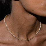 Dorsey - MOSS RIVIÈRE NECKLACE IN 3MM MOISSANITE