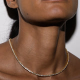 Dorsey - MOSS RIVIÈRE NECKLACE IN 3MM HONEY MOISSANITE