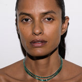 Dorsey - MOSS RIVIÈRE NECKLACE IN 3MM LAB EMERALD