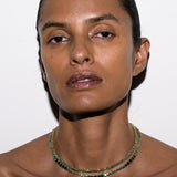 Dorsey - MOSS RIVIÈRE NECKLACE IN 3MM VIRIDIAN GREEN MOISSANITE