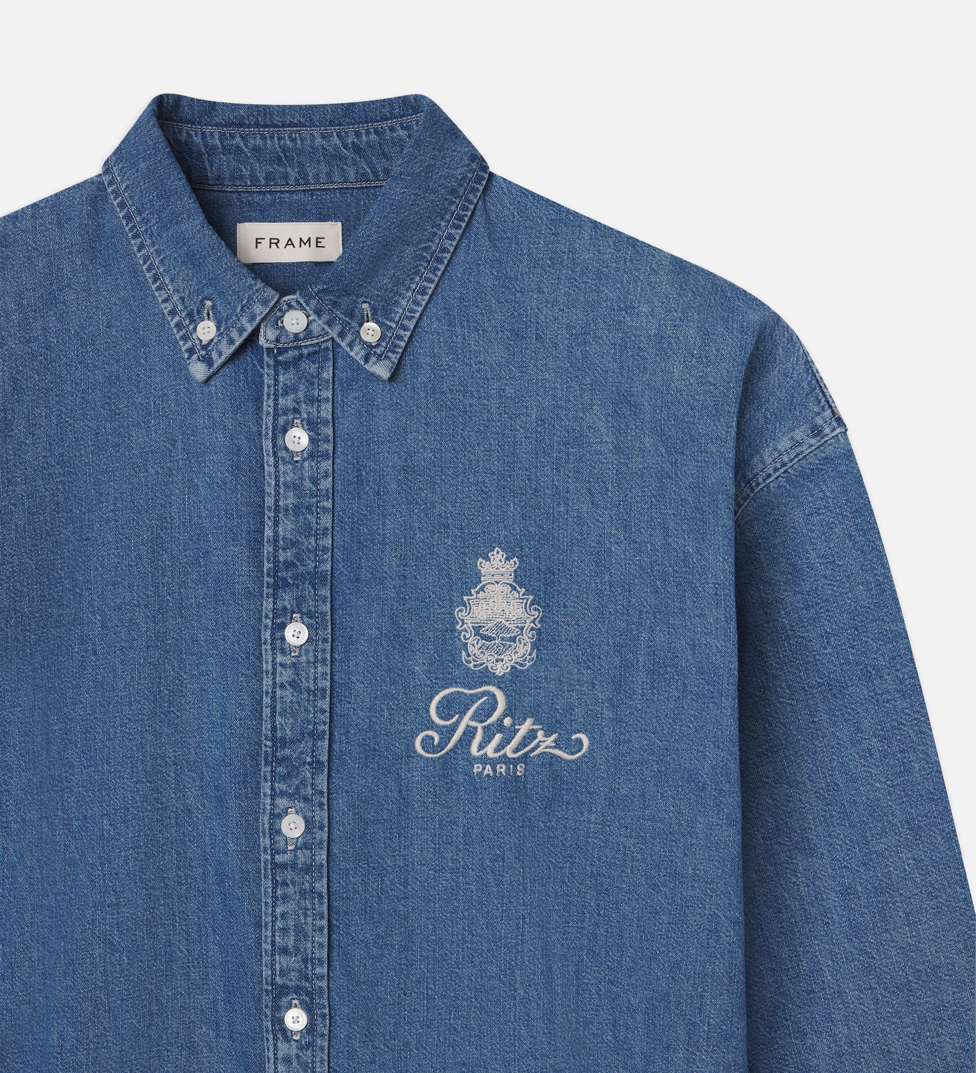 FRAME - Ritz Embroidery Denim Shirt