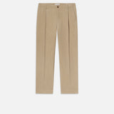FRAME - Tapered Pleated Trousers -- Dove