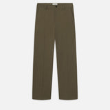 FRAME - Straight Leg Chino Trousers -- Moss Green