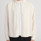 FRAME - Button Down Pique Shirt -- Cream