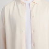 FRAME - Button Down Pique Shirt -- Cream