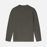 FRAME - Light Cotton Long Sleeve Tee -- Dark Grey