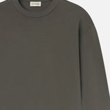 FRAME - Light Cotton Long Sleeve Tee -- Dark Grey