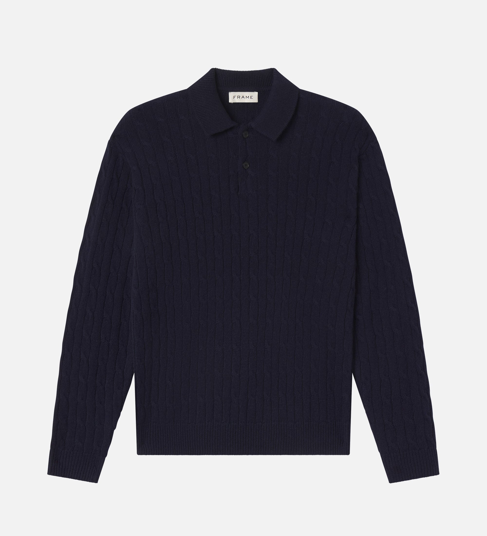 FRAME - Cable Polo Sweater