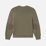 FRAME - Suede Patch Sweater -- Light Taupe