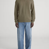 FRAME - Suede Patch Sweater