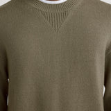 FRAME - Suede Patch Sweater