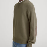 FRAME - Suede Patch Sweater