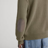 FRAME - Suede Patch Sweater