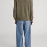 FRAME - Suede Patch Sweater