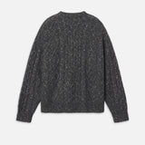 FRAME - Chunky Cable Sweater -- Grey Melange
