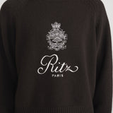 FRAME - Ritz Unisex Cashmere Sweater -- Brown