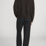 FRAME - Ritz Unisex Cashmere Sweater -- Brown