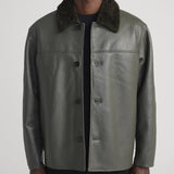 FRAME - Shearling Jacket -- Dark Olive