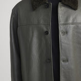 FRAME - Shearling Jacket -- Dark Olive