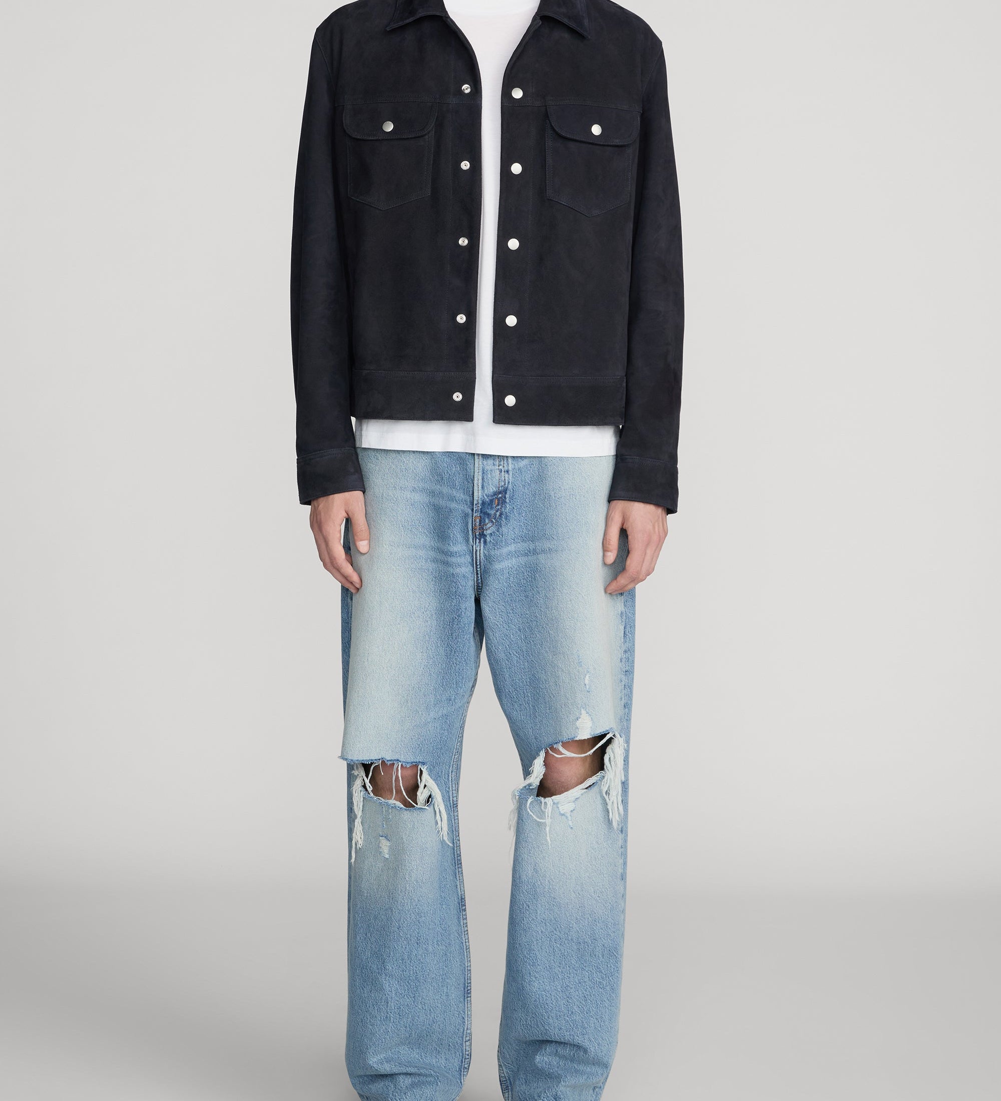 FRAME - Suede Trucker Jacket