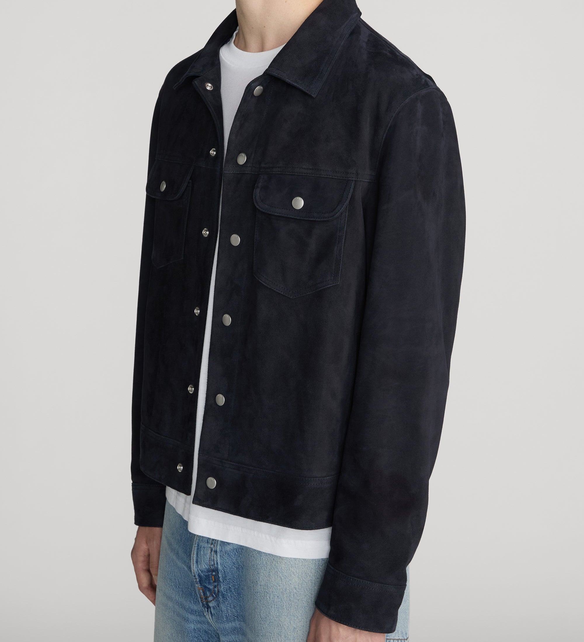 FRAME - Suede Trucker Jacket
