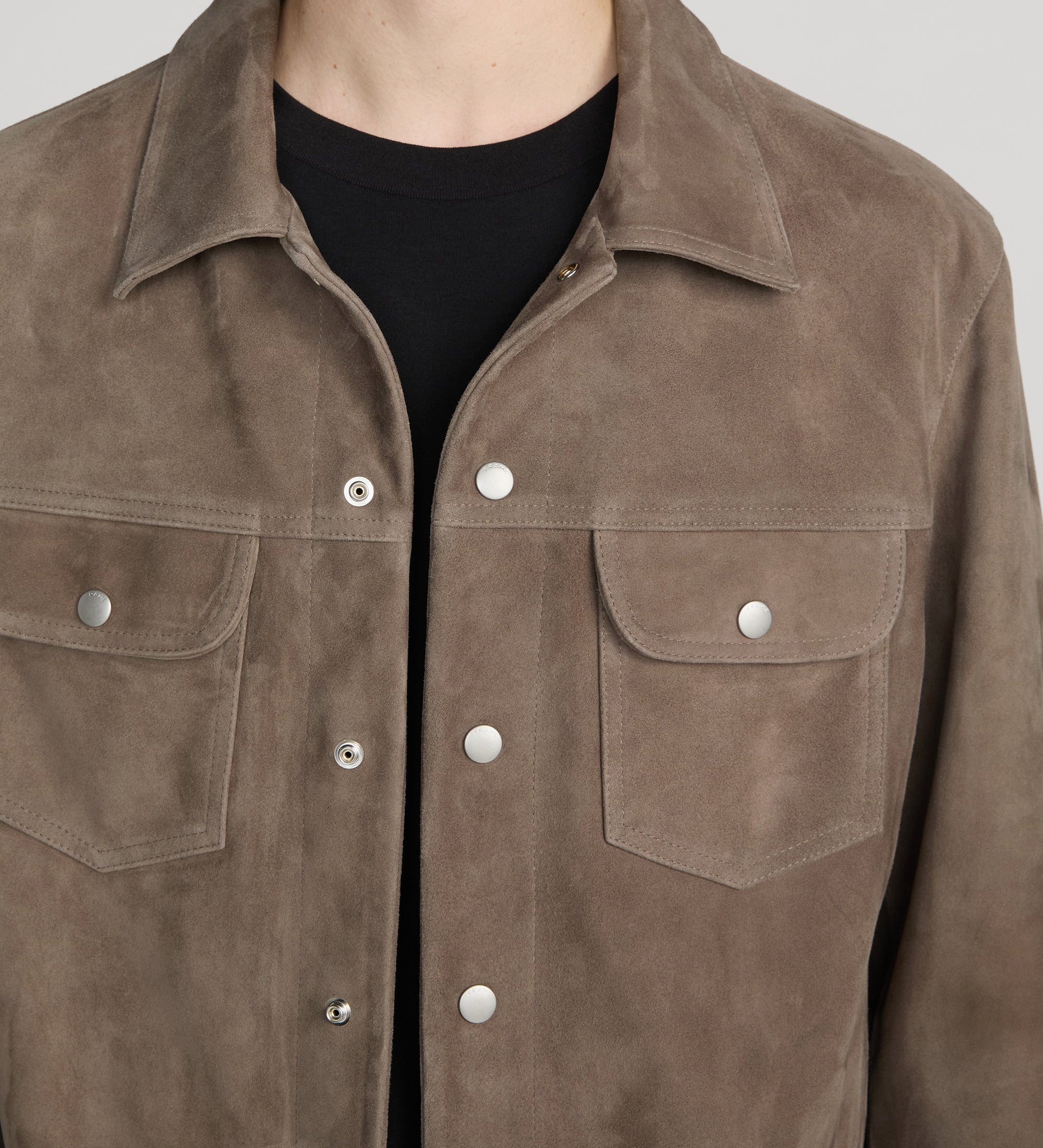 FRAME - Suede Trucker Jacket