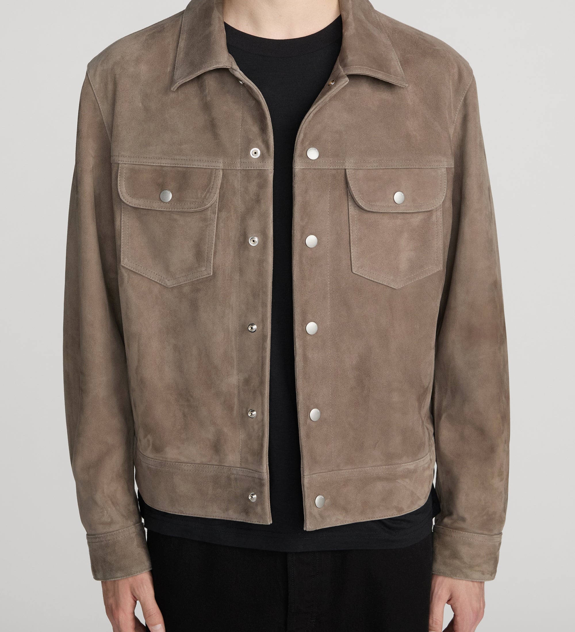 FRAME - Suede Trucker Jacket