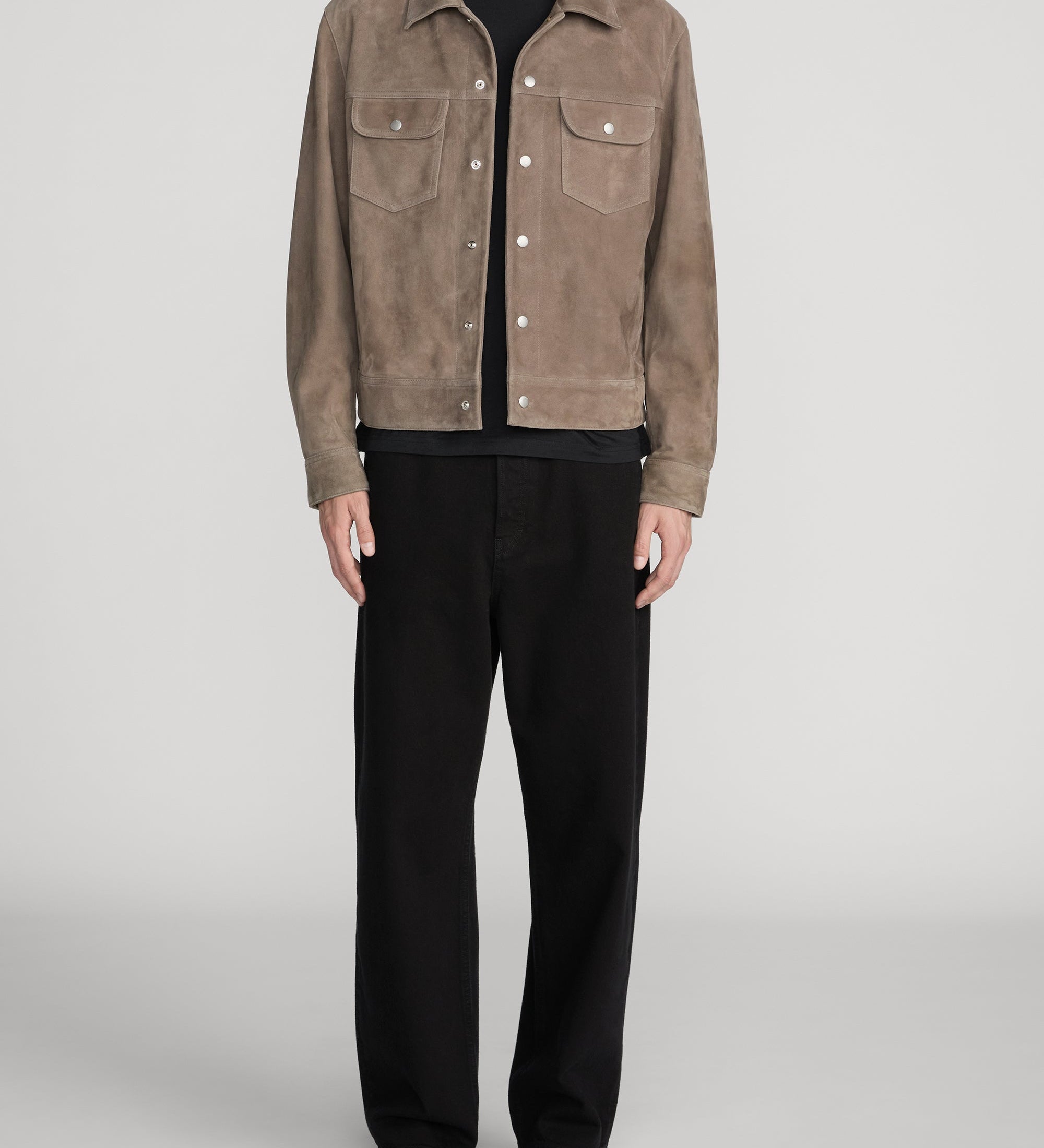 FRAME - Suede Trucker Jacket