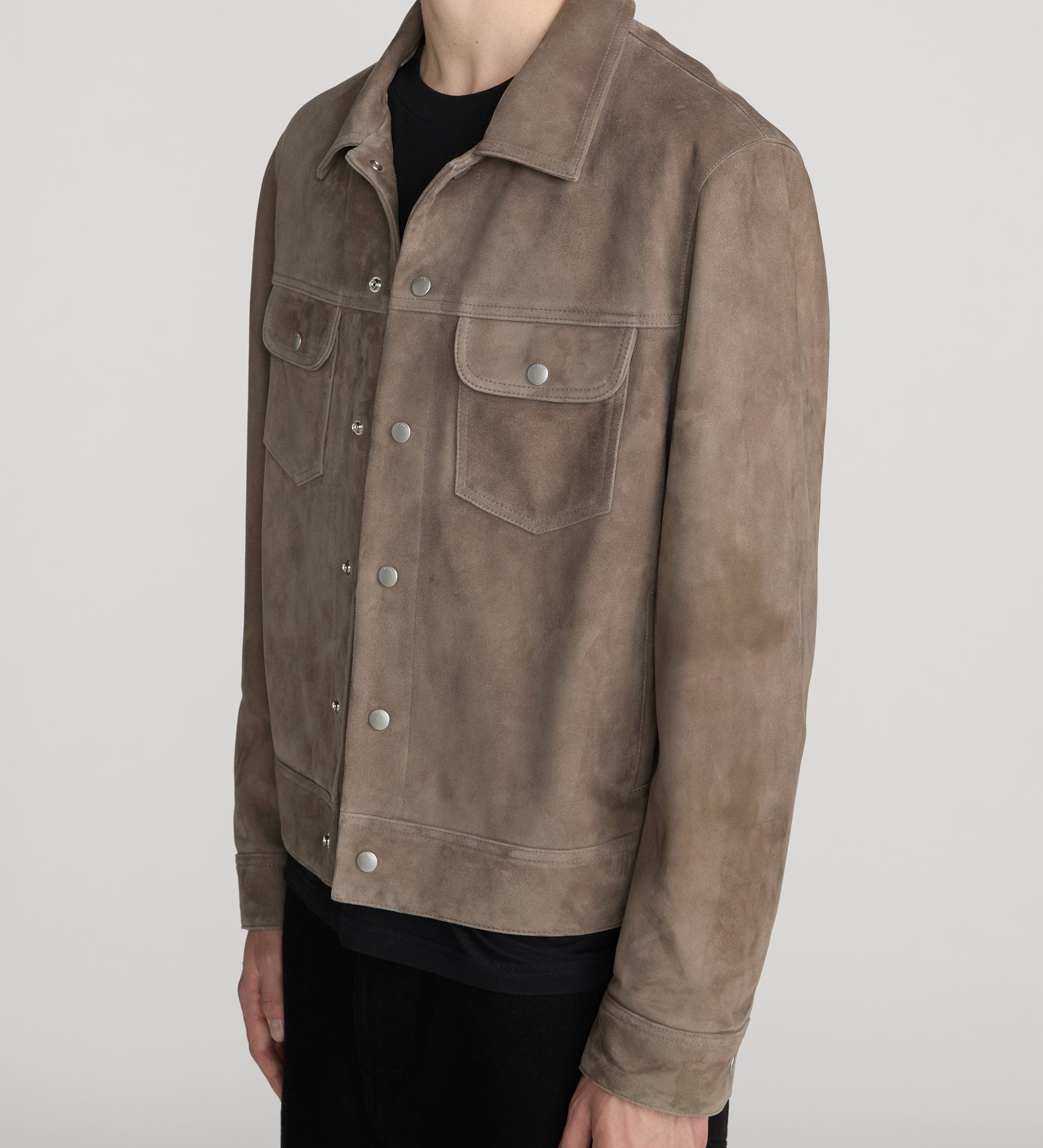 FRAME - Suede Trucker Jacket