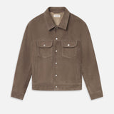 FRAME - Suede Trucker Jacket