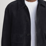 FRAME - Suede Blouson -- Dark Navy