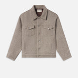 FRAME - Wool Trucker Jacket -- Light Taupe