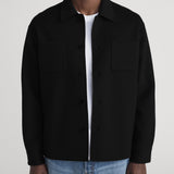 FRAME - Double Face Wool Trucker -- Black