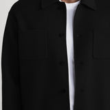 FRAME - Double Face Wool Trucker -- Black