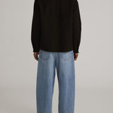 FRAME - Double Face Wool Trucker -- Black