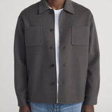 FRAME - Double Face Wool Trucker -- Grey