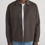 FRAME - Double Face Wool Trucker -- Mocha