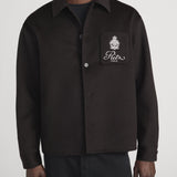 FRAME - Ritz Double Face Overshirt -- Chocolate Brown
