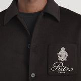 FRAME - Ritz Double Face Overshirt -- Chocolate Brown
