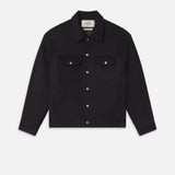 FRAME - Wool Trucker Jacket -- Black
