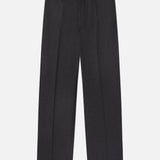 FRAME - Straight Leg Trousers -- Dark Charcoal