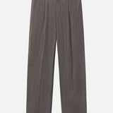 FRAME - Wide Leg Flannel Trousers -- Light Taupe