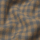 FRAME - Light Wool Plaid Shirt -- Beige/Blue Plaid