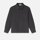 FRAME - Waffle Textured Shirt -- Heather Grey