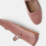 Le Monde Beryl - Mary Jane / Blush Pink Velvet