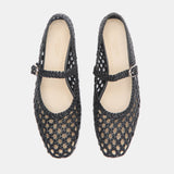 Le Monde Beryl - Mary Jane / Black Woven Leather